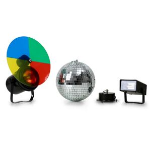 Beamz 151.250, sada – diskokoule, stroboskop a multi-color reflektor