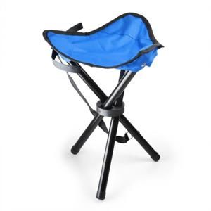 DURAMAXX Přenosná kempovací židle, rybářská stolička, modro-černá, 50