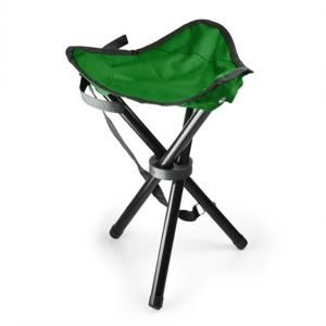 DURAMAXX Přenosná kempovací židle, rybářská stolička, zeleno-černá, 5