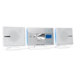 Auna VCP 191 stereo systém, MP3 CD přehrávač, USB, SD, bílý