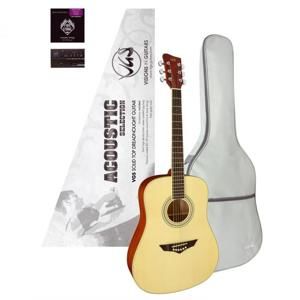 Kytara VGS Acoustic Selection Mistral Pack, pouzdro, ladička
