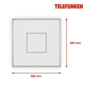 Telefunken LED panel Magic Cento stříbrná CCT RGB 60x60cm
