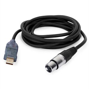 Power Dynamics PDC-03U, AD konverzní mikrofonní kabel, XLR, USB, 3 m