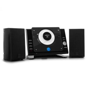 OneConcept Vertical 70, stereo systém, CD, USB, MP3, AUX, černý