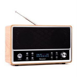 Auna Charleston, DAB+ - digitální přenosné rádio s FM/AM, RDS a budíkem, buk