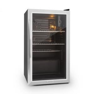 Klarstein Beersafe XXL, chladnička s objemem 85 l, energetická třída C, skleněné dveře, nerezová ocel