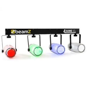 Beamz 4-Some Clear, čtveřice LED reflektorů, RGBW DMX mikrofon