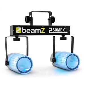 Beamz 2-Some Clear, sada dvou LED reflektorů v RGBW s mikrofonem
