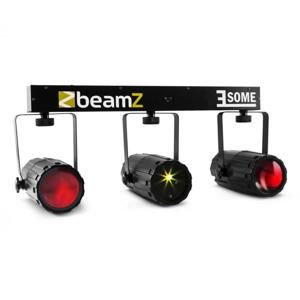 Beamz 3-Some, trojice RGBW LED světel, multibodový laser mikrofon