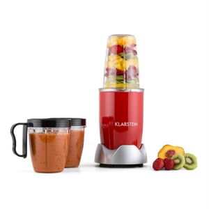 Klarstein NutriRocket, 700 W, červený, multifunkční mixér / smoothie, desetidílný