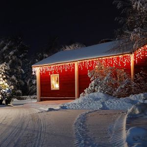 Blumfeldt Dreamhouse, teplá bílá, 16 m, 320 LED, vánoční osvětlení, padající sníh