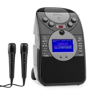 Auna ScreenStar, černý, karaoke systém, kamera, CD, USB, SD, MP3, včetně 2 mikrofonů