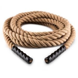 Capital Sports Power Rope, posilovací lano z konopí, 12 m, O 3,8 cm