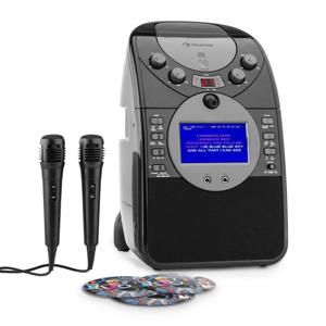 Auna ScreenStar, karaoke systém, kamera, CD, USB, SD, MP3, včetně 2 mikrofonů, 3 x CD + G