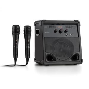 Auna RockStage, karaoke systém, bluetooth, CD + G, USB, MP3, provoz na baterie, 2 x mikrofon