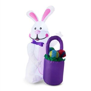 OneConcept oneConcept Mr. Bunny, nafukovací velikonoční zajíc, velikonoční dekorace, 120 cm, dmychadlo LED