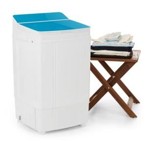 OneConcept Ecowash Deluxe pračka, 290W, 4kg, časovač, funkce ždímání, modrá barva