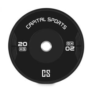 Capital Sports Elongate 20 Bumper Plate, kotouč, závaží, guma, 20 kg