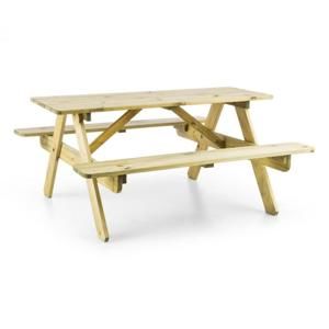 Blumfeldt Picknickerchen, dětský piknikový stůl, hrací stůl, pravé borovicové dřevo