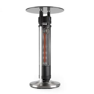 Blumfeldt Primal Heat 95, infračervený ohřívač, bistro stůl, 1600 W, uhlíkové výhřevné těleso, LED, 95 cm, sklo