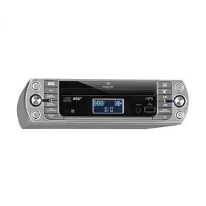 Auna KR-400 CD, kuchyňské rádio, DAB + / PLL FM rádio, CD/MP3 přehrávač, stříbrné