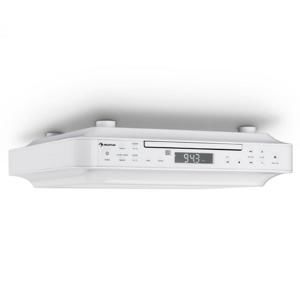 Auna KRCD-100 BT kuchyňské rádio na zabudování, CD, MP3, rádio, bílá barva