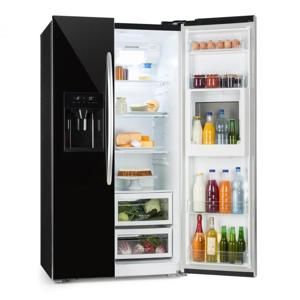 Klarstein Grand Host XXL chladnička, 550 litrů, dávkovač ledu a vody, A +, černá barva