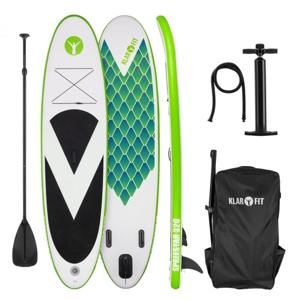 Klarfit Spreestar 320, nafukovací paddleboard, SUP-board-set, 320 x 12 x 81 cm, zelená barva