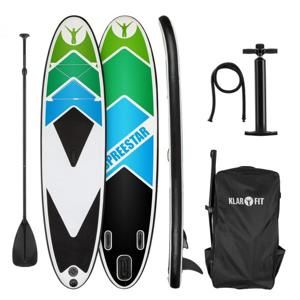 Klarfit Spreestar 325, nafukovací paddleboard, SUP set, 325 x 15 x 86 cm, černo-modrý