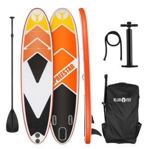 KLARFIT Spreestar 325, nafukovací paddleboard, SUP set, 325 x 15 x 86 cm, oranžový