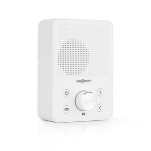 OneConcept Plug+Play FM, rádio do zásuvky, FM tuner, USB, BT, bílé