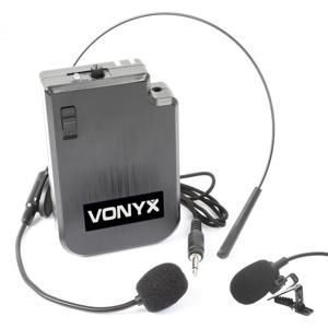 Vonyx VPS10BP UHF HEADSET, vysílačková sada Sk UHF systémům a PA zařízením