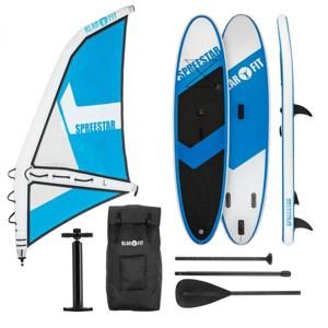 KLARFIT Spreestar WL, nafukovací paddleboard, sup-board-set, 300x10x71, modro-bílá barva