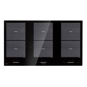 Klarstein Virtuosa Flex 90, indukční varná deska, 6 zón, 10800 W, ceran, vestavěná, černá