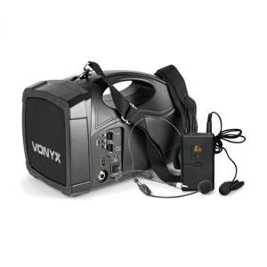 Vonyx ST012 přenosný PA rádiový systém SMT USB BT MP3 12 Vdc Akku