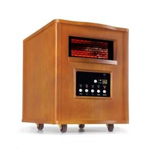Klarstein Heatbox, infračervený ohřívač, 1500 W, 12-hod. časovač, dálkové ovládání, dub