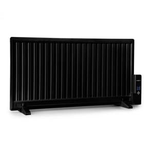 OneConcept Wallander, olejový radiátor, 1000 W, termostat, olejové vyhřívání, plochý design, černý