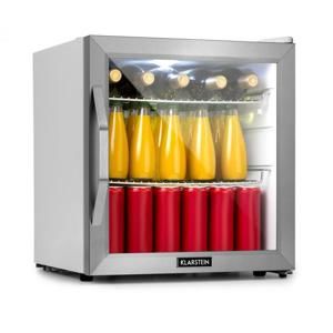 Klarstein Beersafe L Cystal Wite, chladnička A+, LED, 2 kovové rošty, skleněné dveře, bílá