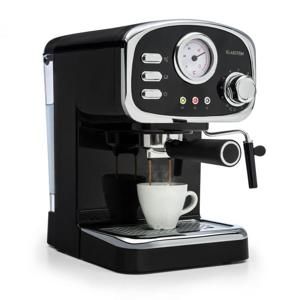 Klarstein Espressionata Gusto, espresso kávovar, 1100 W, 15 bar, černý