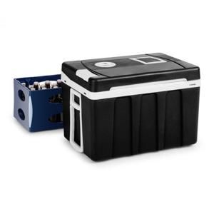 Klarstein BeerPacker, termoelektrický chladící box s funkcí udržování tepla, 50 l, F, AC/DC, vozík, černý