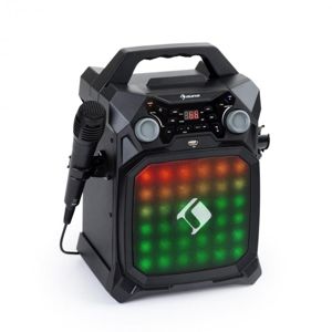 Auna Rockstar LightShow, karaoke zařízení, bluetooth, USB, Line-In/Out, 2 x 6,3mm, černé