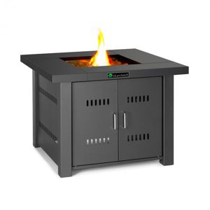 Blumfeldt Sorrento, plynový ohřívač a stůl, 13 kW, elektrické zapalování, skleněné kameny, ocel