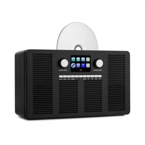 Auna Vertico, internetové rádio s CD přehrávačem, IR / DAB + / FM, BT, 2,4'', HCC, displej
