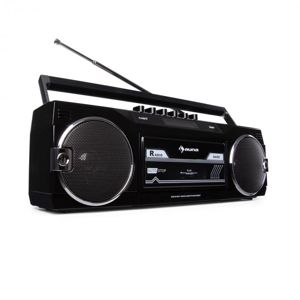 Auna Duke DAB, kazetový magnetofon, rádio, DAB+/FM, BT, USB, SD, teleskopická anténa