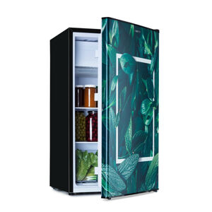 Klarstein CoolArt, lednice, mrazící prostor, 79 l/9 l, energetická třída E, designové dveře