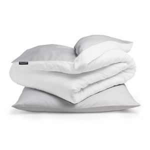 Sleepwise Soft Wonder-Edition, povlečení, 135x200cm, světle šedá/bílá