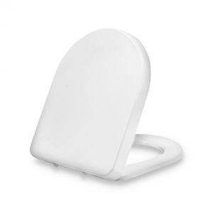 Dombach Senzano, deska na toaletu, D-tvar, automatické sklápění, antibakteriální, bílá