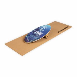 BoarderKING Indoorboard Allrounder, balanční deska, podložka, válec, dřevo/korek