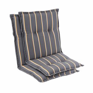 Blumfeldt Prato, čalouněná podložka, podložka na židli, podložka na nižší polohovací křeslo, na zahradní židli, polyester, 50 x 100 x 8 cm, 2 x sedák