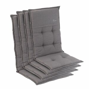 Blumfeldt Coburg, polstr, čalounění na židli, vysoké opěradlo, zahradní židle, polyester, 53 x 117 x 9 cm, 4 x čalounění